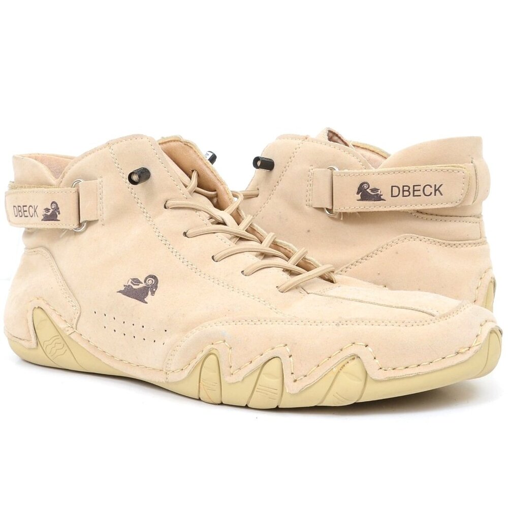 DBeck Men's Suede Hi-Top Sneakers Walking Hiking Waterproof Men's 11.5 EUR 45